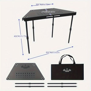 Aluminum Camping Table Non-Folding Hexagonal-3