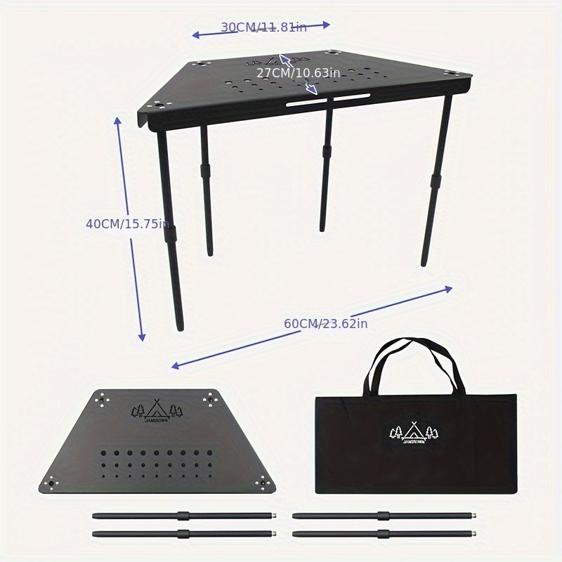 Aluminum Camping Table Non-Folding Hexagonal-3