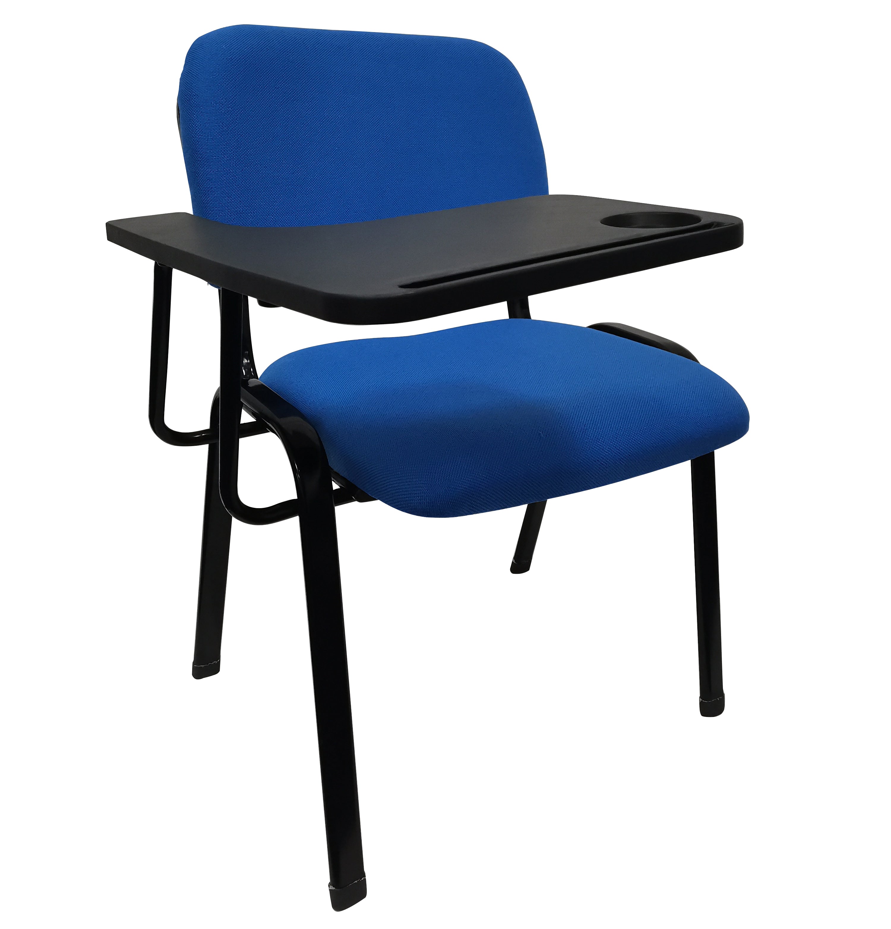 Lecture Chair with Table Top for Classroom Lecture Training Conference (Set of 6-Blue)-2