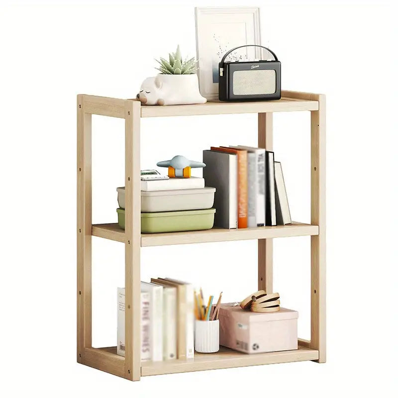 Multi-storey Wooden Bookshelves-0