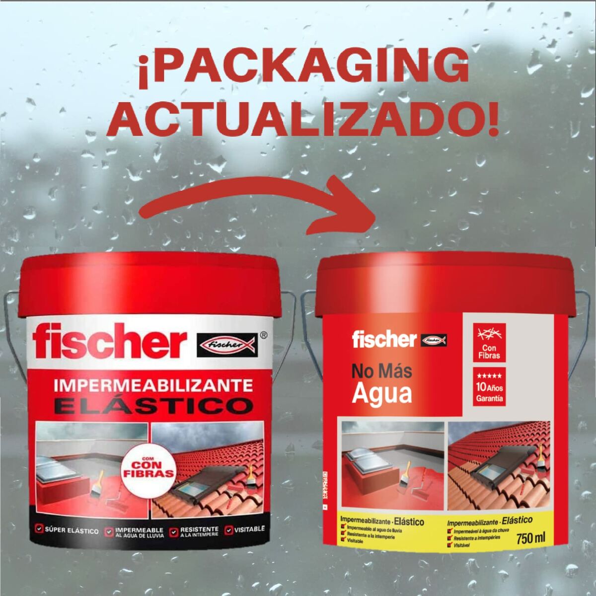 Waterproofing Fischer Ms Red 750 ml-5
