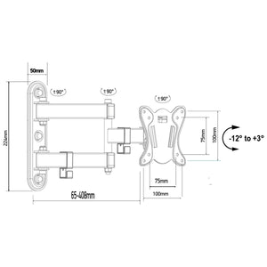 TV Mount MacLean MC-417 32" 13" 30 Kg-9