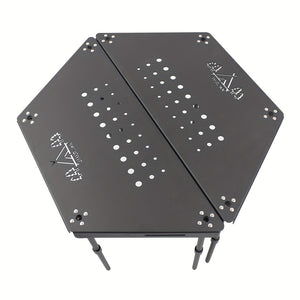 Aluminum Camping Table Non-Folding Hexagonal-1