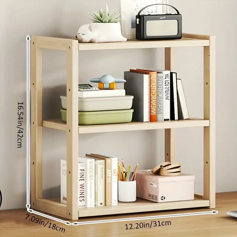 Multi-storey Wooden Bookshelves-1