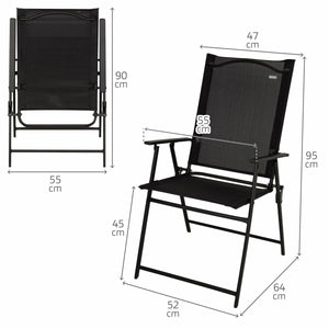 Folding Chair Aktive 47 x 95 x 64 cm-3