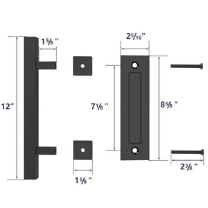 12-Inch Sliding Barn Door Handle Pull-4
