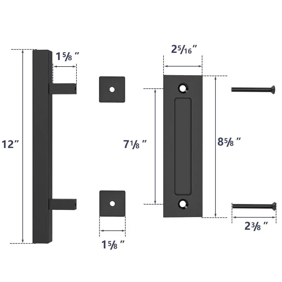 12-Inch Sliding Barn Door Handle Pull-4