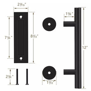 12-Inch Sliding Barn Door Handle Pull-3