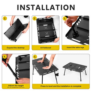 Tactical Folding Camping IGT-Compatible Table Black-4