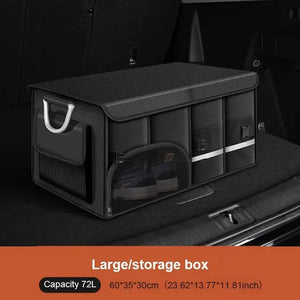 72L Foldable Waterproof  Storage Box Black-1