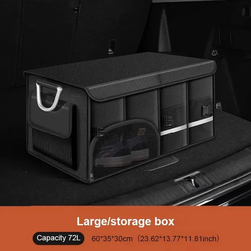 72L Foldable Waterproof  Storage Box Black-1
