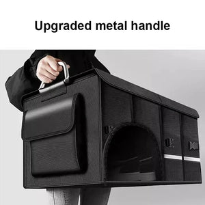 72L Foldable Waterproof  Storage Box Black-4