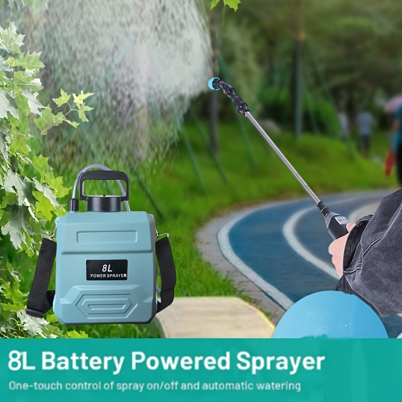 Electric Garden Watering Sprayer with Nozzles (8L)-1