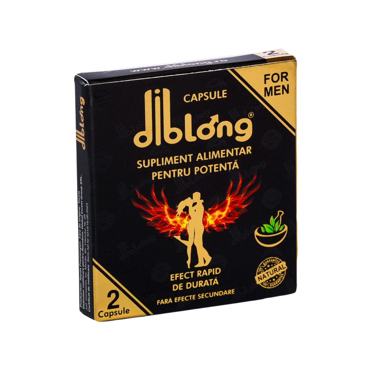 Capsule premium DIBLONG, pentru potenta, erectie, impotriva ejacularii, 100% natural, efect rapid si de lunga durata, 1 cutie x 2 buc