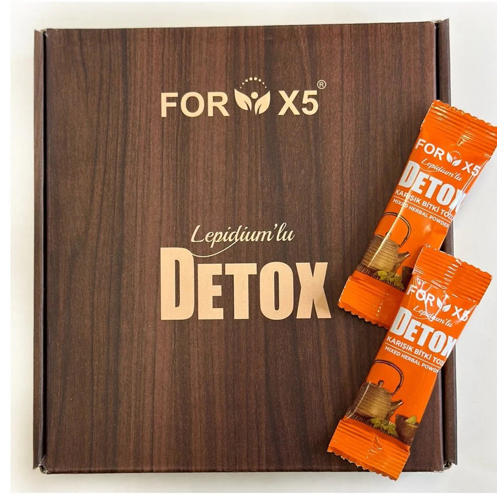 Ceai de slabit FOR X5 DETOX, Irfan demir aroma de lamaie si Holograma 30x4 gr