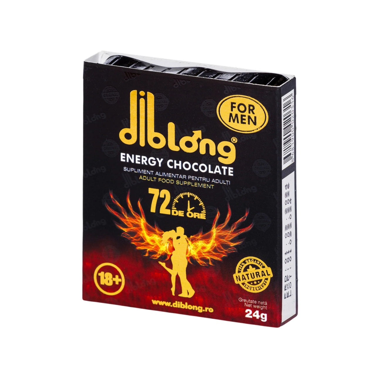 Ciocolata afrodisiac premium concentrat, DIBLONG ENERGY CHOCOLATE for MEN, pentru potenta, erectie, impotriva ejacularii, 100% natural.