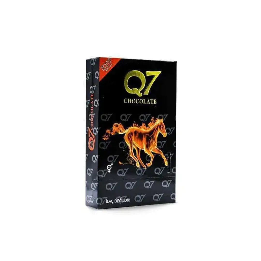 Ciocolata cu efect afrodisiac Q7 Chocolate, pentru stimularea libidoului in cuplu, 1 cutie x 12 buc