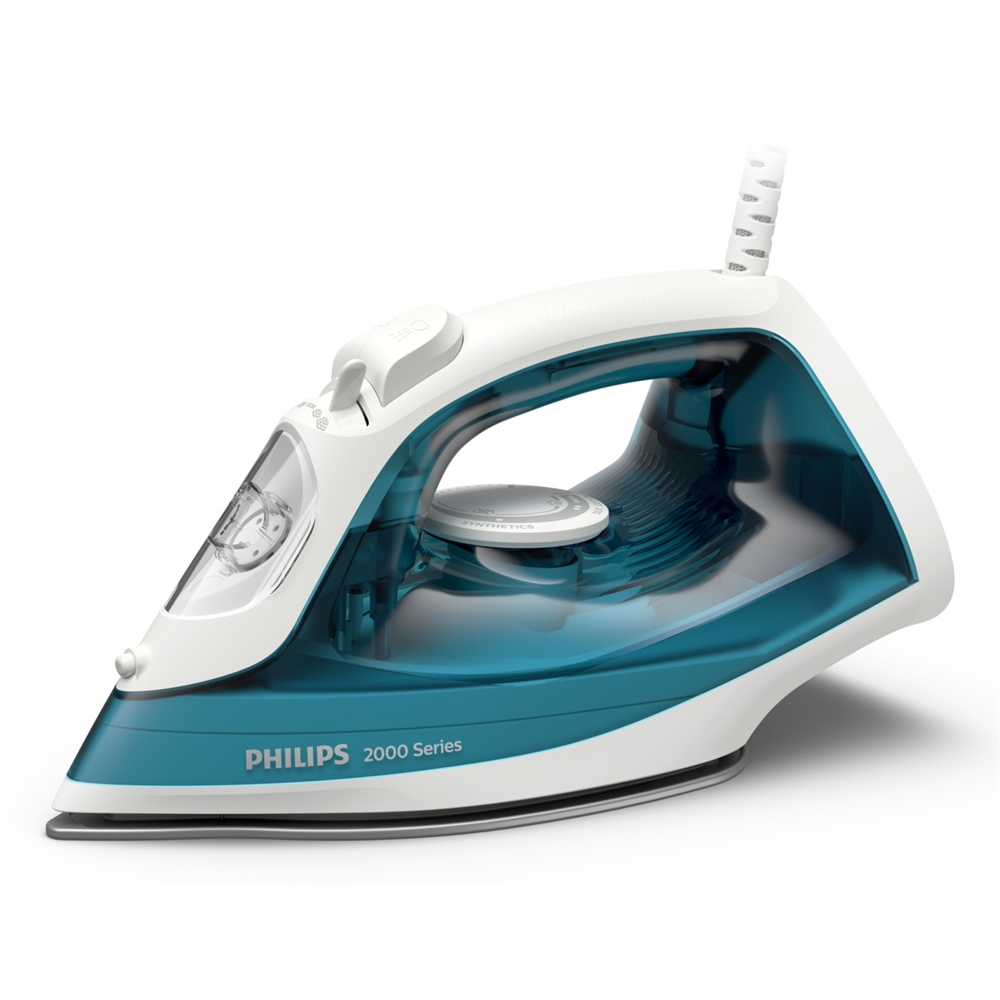 Philips 2000 series DST2010/90 żelazko Żelazko parowe Nieprzywierająca stopa 2000 W Kolor Aqua, Biały (DST2010/90)-0