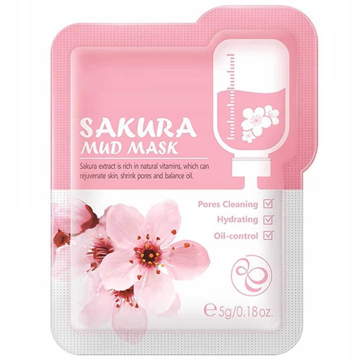 Masca de fata Laikou Sakura Mud, Floare de cires, 5g