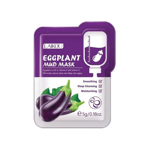 Mască Facială cu Extract de Vinete – 5g, Curățare Profundă și Îngrijire Purifiantă a Tenului