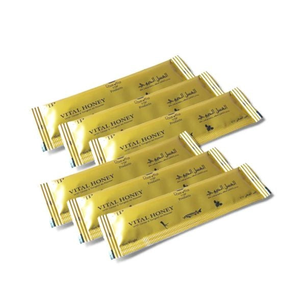 Miere afrodisiaca vital unisex, pentru potenta si crestere libido, 6 plicuri