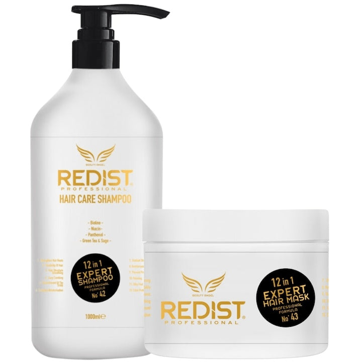 PACHET PROMO: 2 REDIST 12 IN 1 EXPERT (Sampon 1000ML, Masca 500ML)