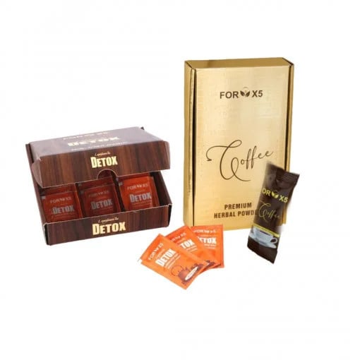 Pachet promo : Ceai de slabit Detox For X5 + Cafea de slabit Detox ForX5 İrfan demir
