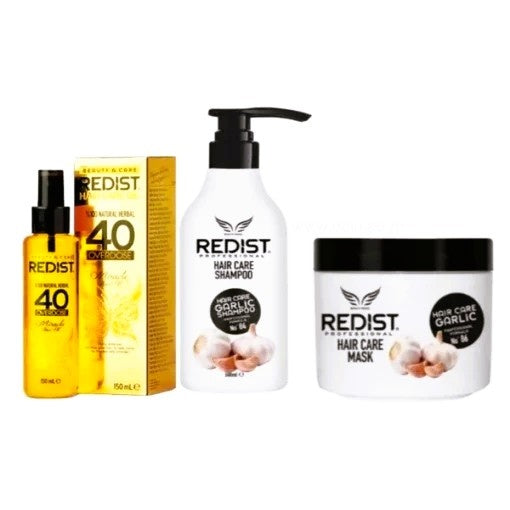 Pachet promo Redist pentru reparare si regenerare ( Sampon 1000 ML, Masca 475 ML, Ulei 40s overdose 150 ml)
