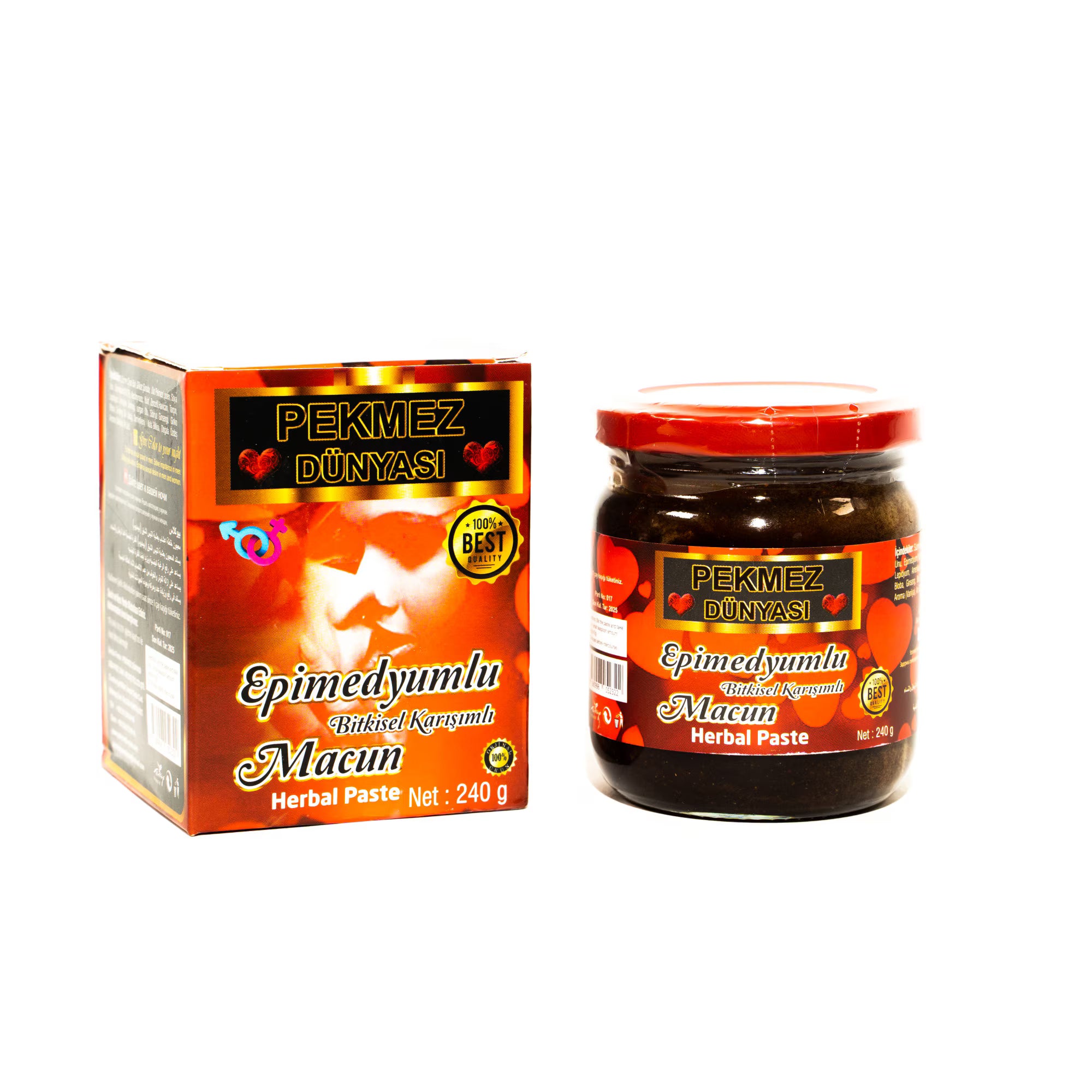 Magiun afrodisiac turcesc Pekmez Dunyasi: O combinație naturală pentru vitalitate și echilibru, 100% natural, 230g