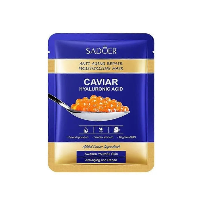 Sadoer Masca de fata cu acid hialuronic si caviar 25 g Anti-Aging