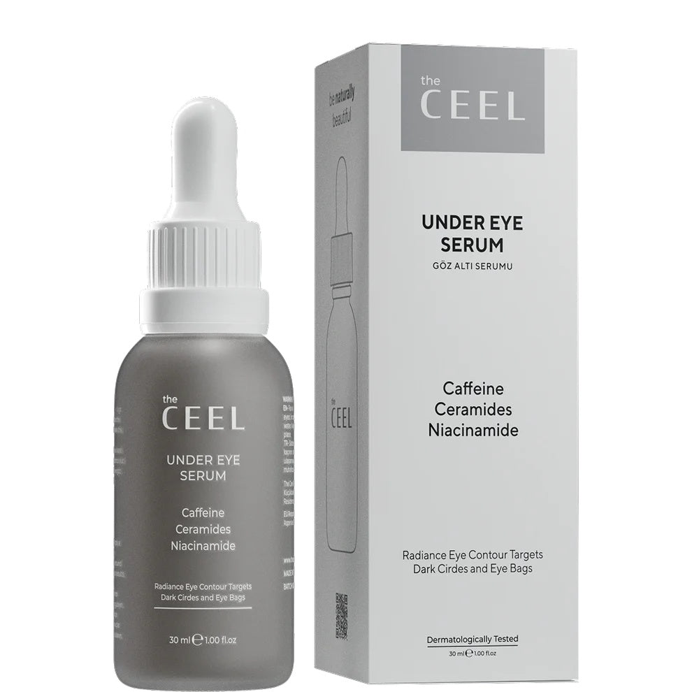 The Ceel Ser pentru zona ochilor cu Cafeină, Ceramide și Niacinamidă – anti-cearcăne, anti-pungi, iluminator, 30 ml